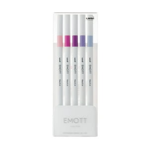 Faber Castell - Set Tiralíneas Uniball Emott Pem-Sy N°7 X5 Colores