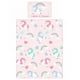 thumbnail image 3 of Ropa de cama de unicornio arco iris rosa para niños Twin o Full Edredón / Juego de funda de edredón, 3 of 3
