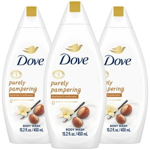 Gel De Baño Dove Purely Pampering Con Manteca De Karité Y Vainilla, 450 Ml
