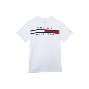 Camiseta Tommy Hilfiger Para Niños De Manga Corta Legacy White 3T