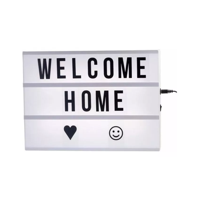 Importclick - Pizarra Luminosa Luz Led A4 Cartel Letras Emojis Negro