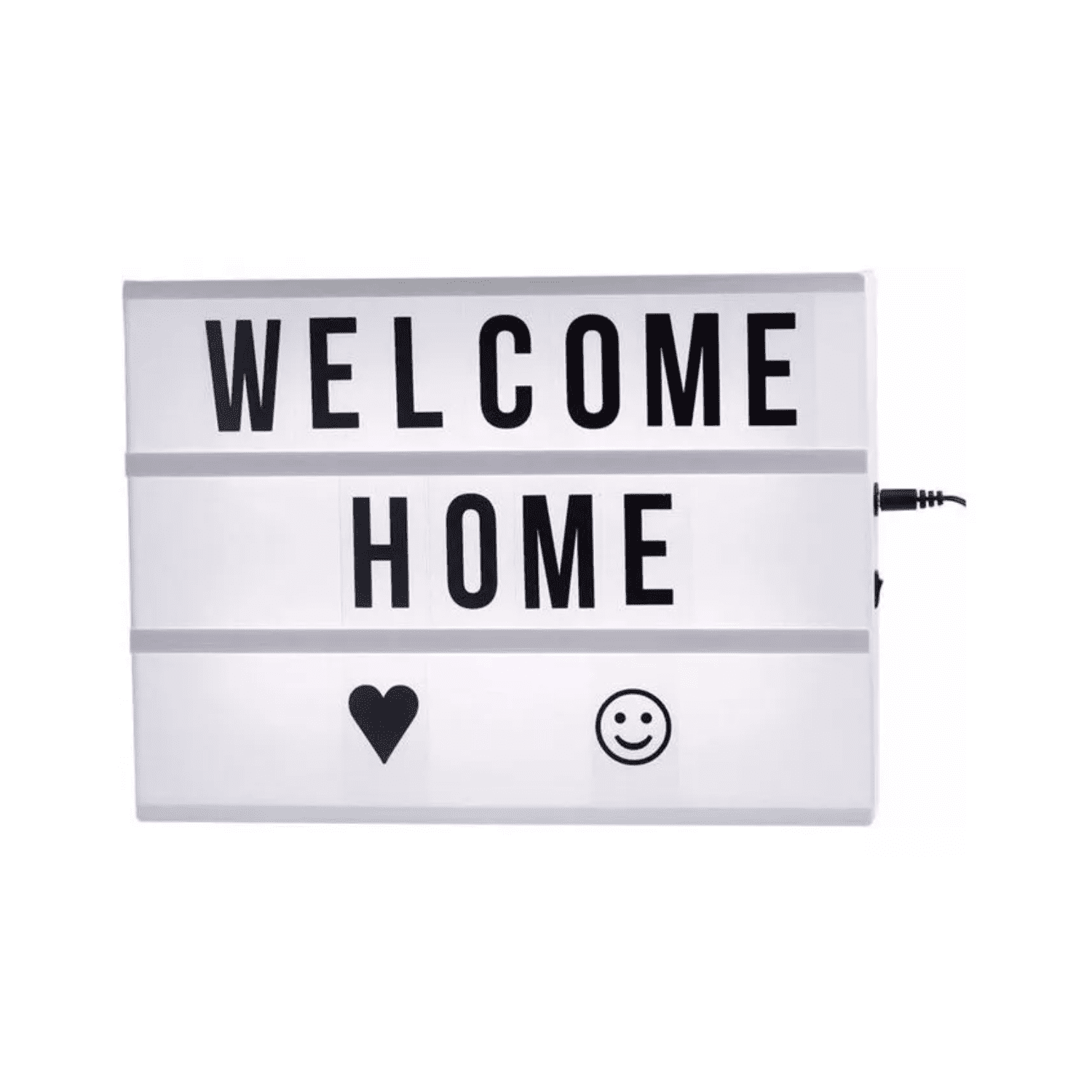 Importclick - Pizarra Luminosa Luz Led A4 Cartel Letras Emojis Negro