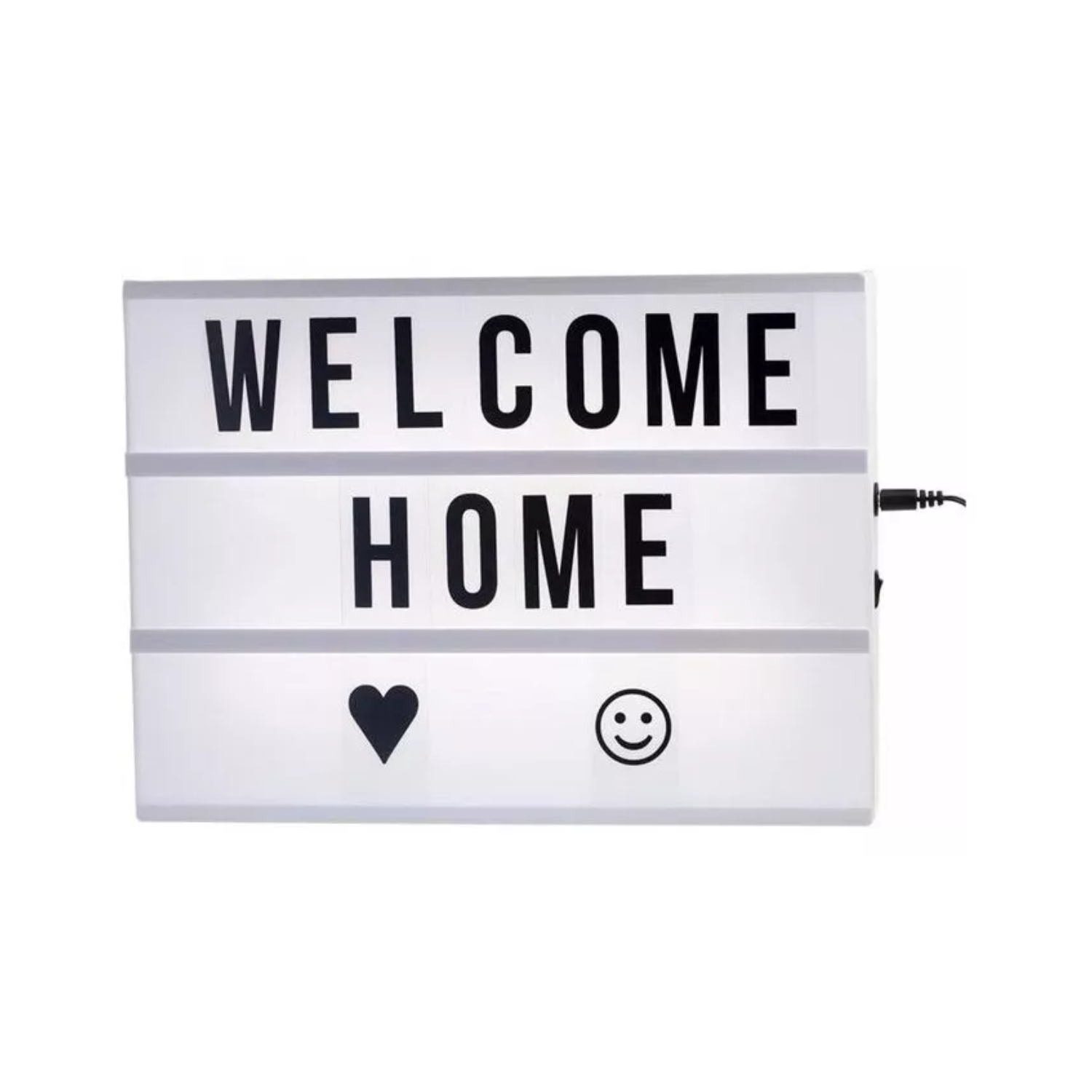 Importclick - Pizarra Luminosa Luz Led A4 Cartel Letras Emojis Negro