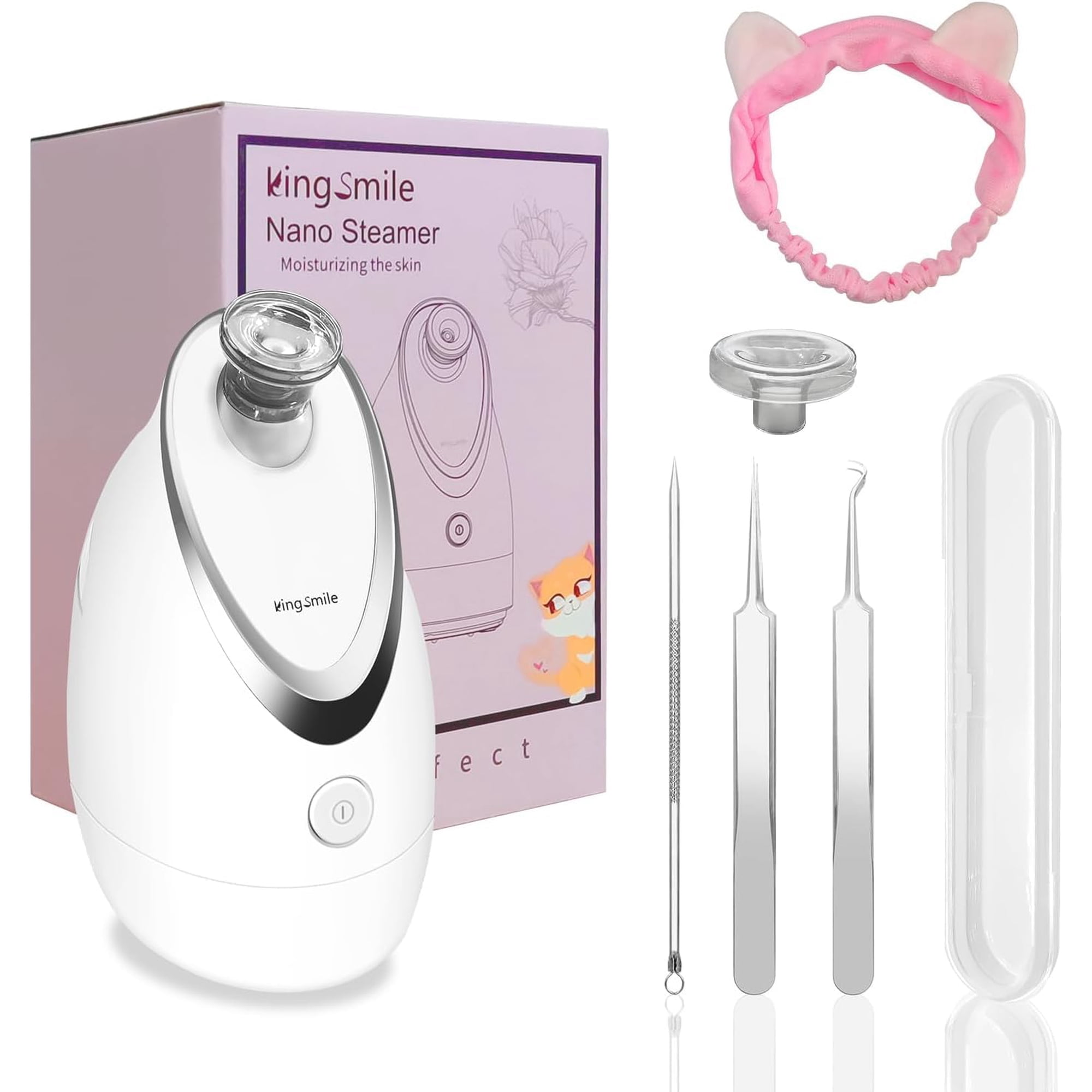 Vaporizador Facial Kingsmile 3 En 1 Nanosteamer Con Aromaterapia