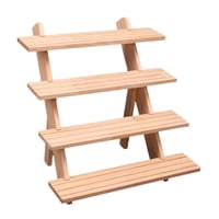 Magideal - Soporte Organizador De Anillos Para Pendientes, Portátil, Fácil De Montar, Diseño De Ranura, Estante De Exhibición De Joyería Para Uso Doméstico De 4