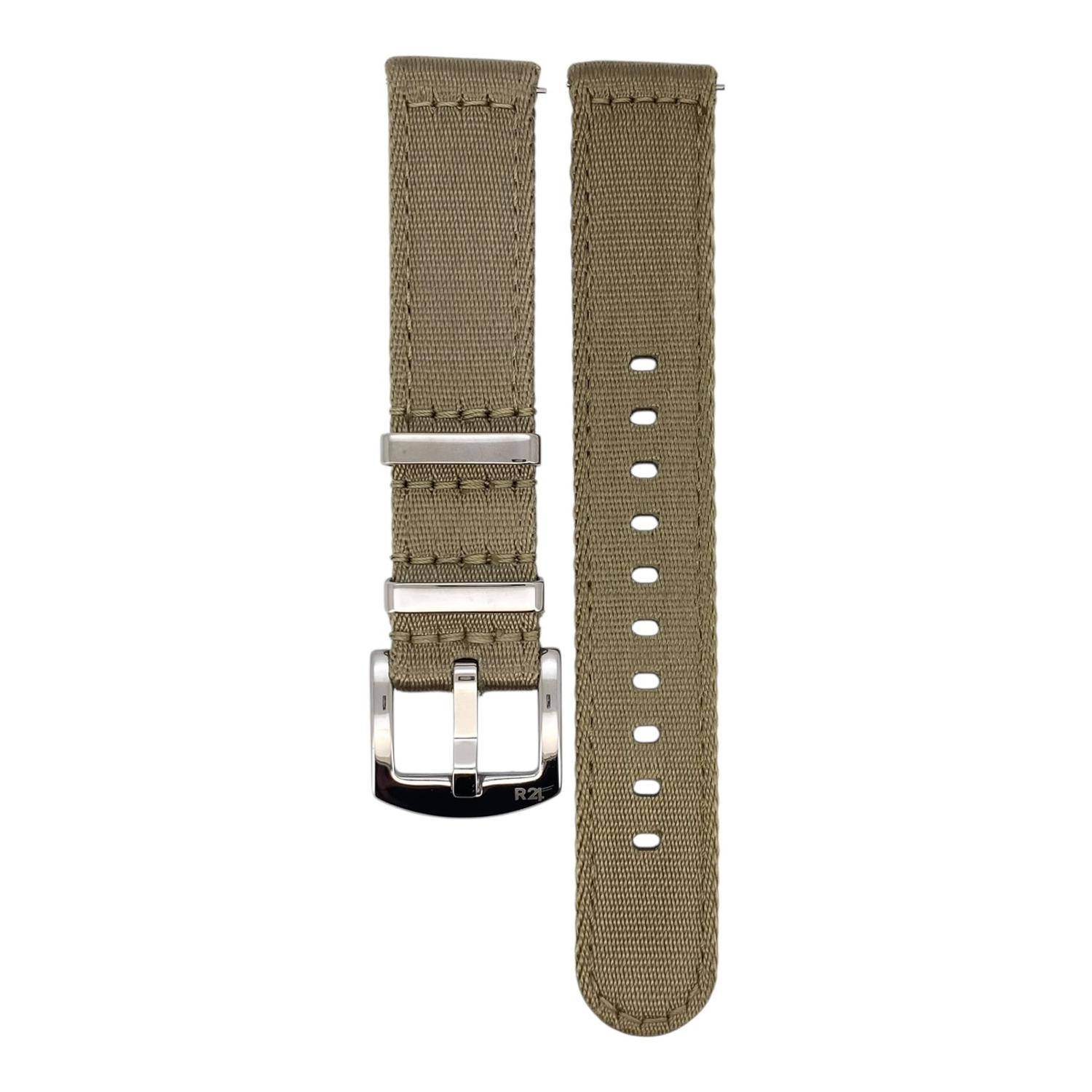 Correa Reloj Nylon R24 Comando Quick Release Beige