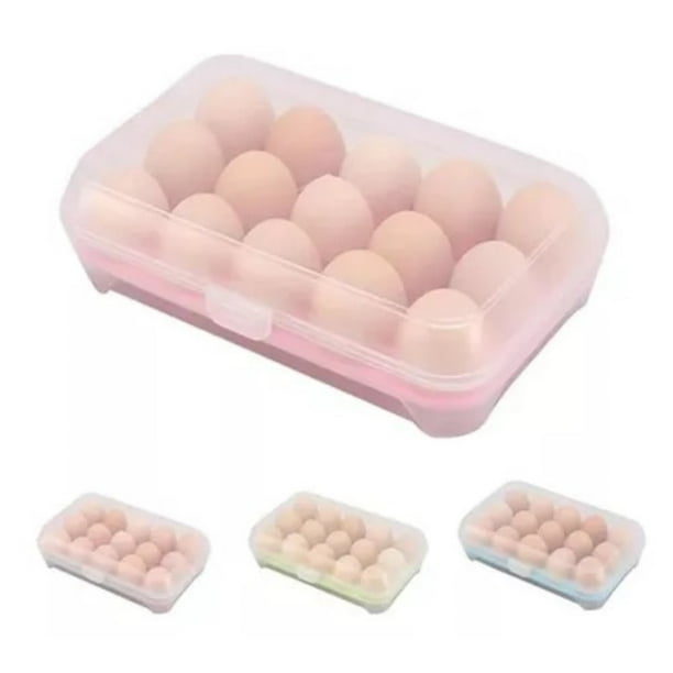 Organizador De Huevos, Caja Para 15 Unidades Huevera