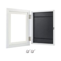 Magideal - Marco De Arte Para Niños Marco De Fotos Apertura Frontal Intercambiable Resistente A Roturas Con Correas Elásticas Marco De Ilustraciones Para Niños Blanco M