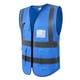 thumbnail image 1 of Chaleco Reflectante de Seguridad Impermeable Azul XL, 1 of 3