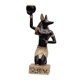 thumbnail image 2 of Resina Antiguo Egipto Candelero Candelabro Estatua Mesa Cena Decoración A, 2 of 5