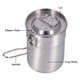 thumbnail image 3 of Cafetera para exteriores de 1 l, olla para acampar con tapa plegable para senderismo, 3 of 8