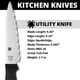 thumbnail image 3 of Cuchillo utilitario de cocina Spyderco, hoja ligera de 4,5 cm, 3 of 9