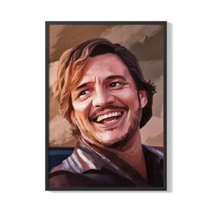 Creango - Cuadro Poster Enmarcado Pedro Pascal Meme Decorativo