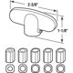 thumbnail image 2 of Hardware Handle PRIME-LINE H 3892 blanco fundido a presión, paquete de 2, 2 of 5