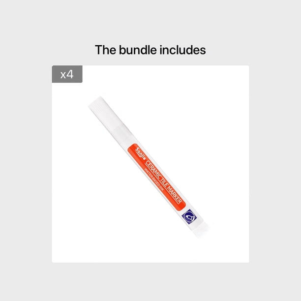 Revamp Your Bathroom with our Waterproof White Tile Marker Grout Pen - Perfect for Seam Repair and Decontamination - 1pc