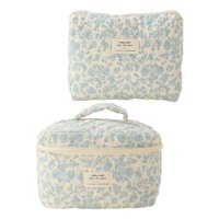 Ioensy - 2X Estuche Cosmético Organizador De Maquillaje Con Asa De Transporte Bolsa De Maquillaje Multiusos