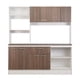 thumbnail image 1 of Kit Cocina Julieta 8 Puertas 1 Cajon Nogal - Blanco, 1 of 16