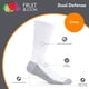 thumbnail image 2 of Calcetines Fruit of the Loom Dual Defense tipo crew para hombre, blancos, paquete de 12, 2 of 7