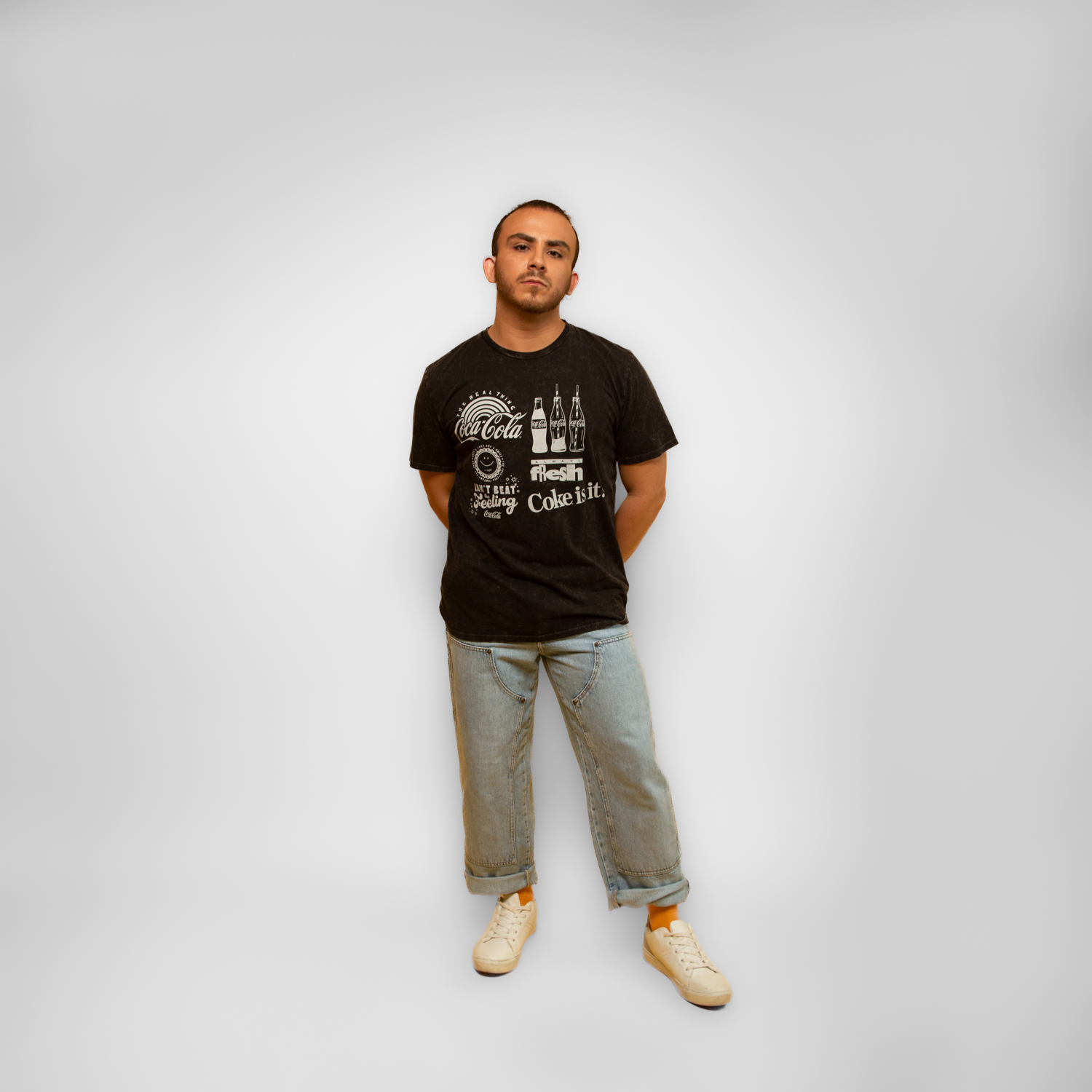 Polera Hombre You Coca Cola Coke Gris