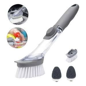 Genérico - Set 3 Cepillo Cocina Multifuncional Dosificador Jabón Lau