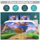 thumbnail image 5 of Super Mario 3-Piece Comforter Set for Bedroom Super Mario Bedding Set for Kids Adults Soft Microfiber Duvet Cover Set with Zipper Closure, 5 of 5