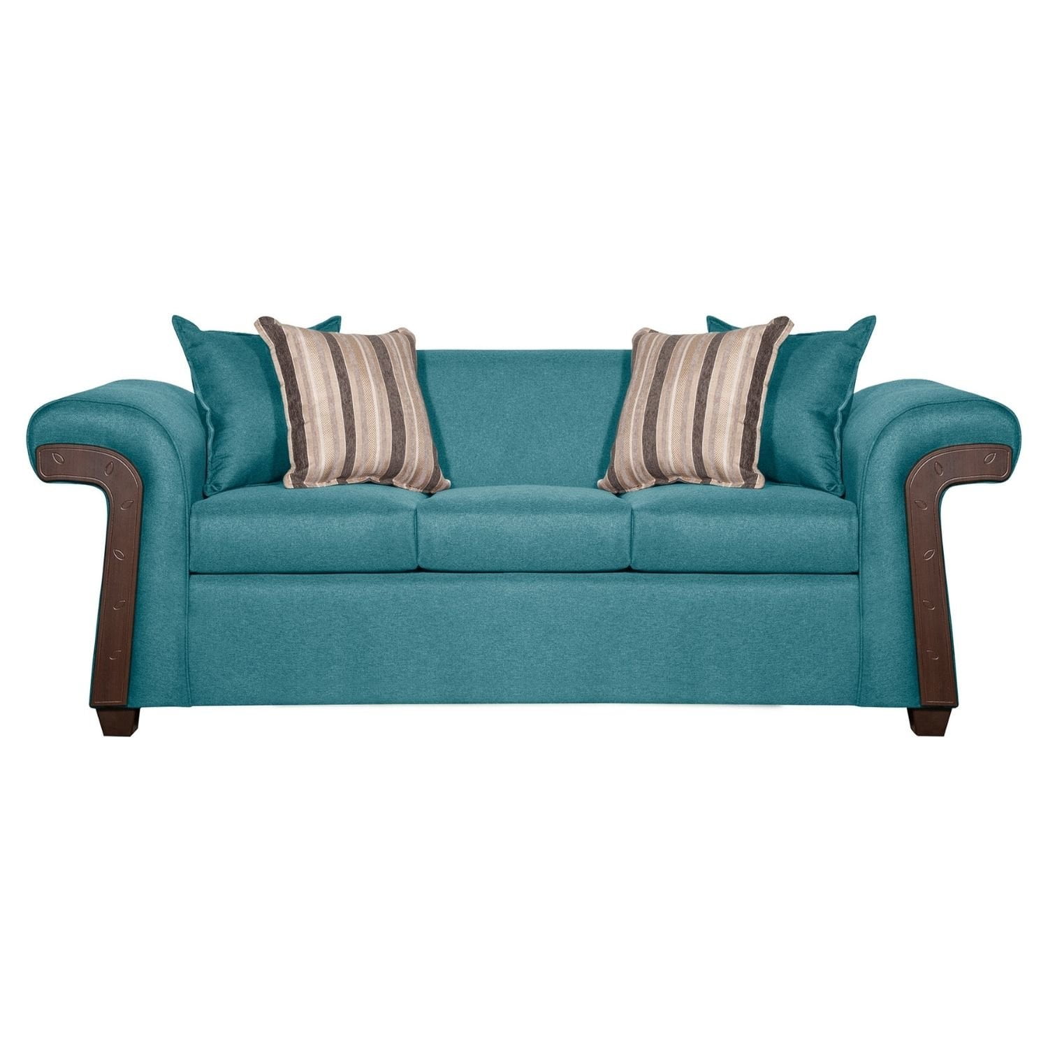 Ruzam Mobel - Sofá 3 Cuerpos Napoles Turquesa