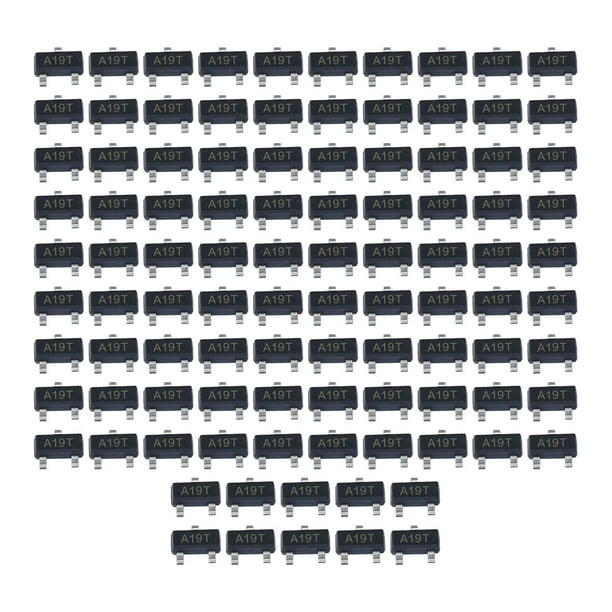 100 Uds. Transistor de efecto de campo AO3401 A19T Sot-23 resistencia duradera disipación de baja potencia uso General reemplazo fácil de instalar