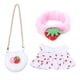 thumbnail image 1 of Ropa De Muñeca De Peluche Suave, Diadema De Disfraz Para Niñas, Muñecas, Fresa, 1 of 5