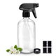 thumbnail image 1 of Botella rociadora de vidrio Worldgsb de 500 ml, recargable, con boquilla, transparente, 1 of 7