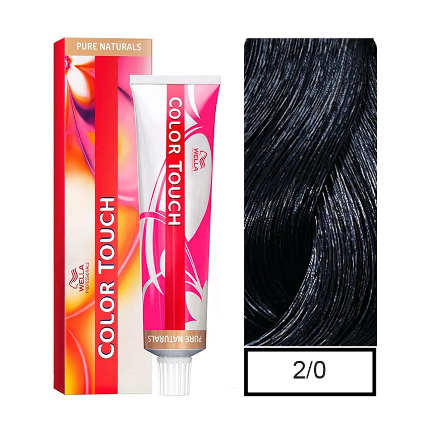 Tinte Para Cabello Wella Color Touch 2/0 Negro 60ml