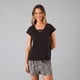 thumbnail image 2 of Set Mangas Corta Con Short Flores Mujer 33846-2, 2 of 5