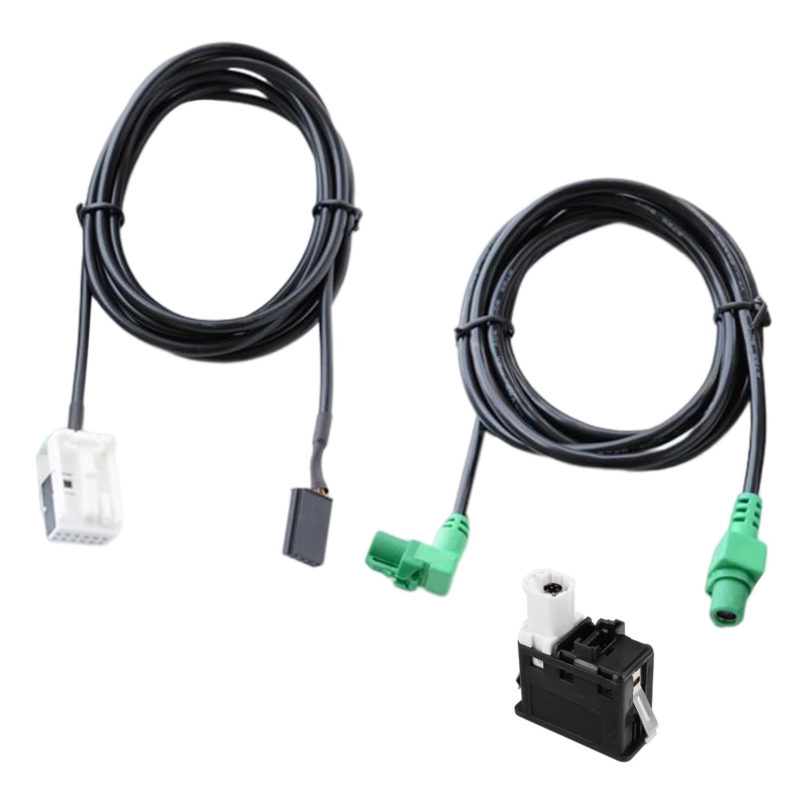 Ioensy - Interruptor Usb Aux Y Arnés De Cable De 150 Cm Para E60 F01 E61