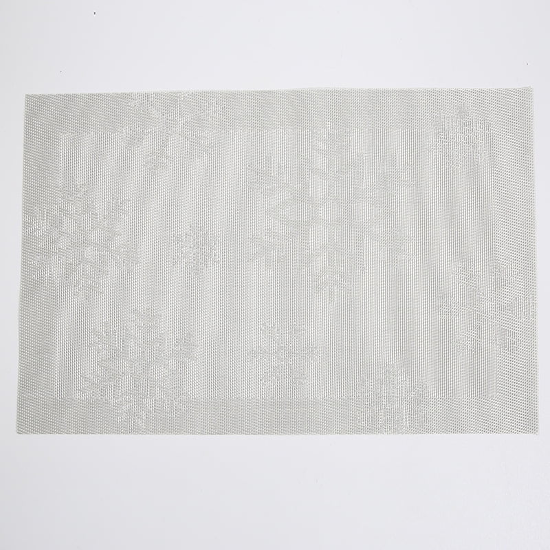 Xmhytop Juego De 6 Manteletes Individuales Para Mesa, Hechos De Pvc Resistente, Antideslizantes Y Termorresistentes, Ideal Para Hogares, Restaurantes Y Cocinas, Estilo M, 45*30cm, Gris