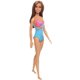 thumbnail image 1 of Traje de baño Barbie Doll Morena Azul Rosa Naranja 3-7 años, 1 of 1