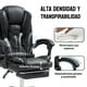 thumbnail image 3 of Silla Solana Ejecutiva Reclinable Cuero Con Masajeador Reposapies, 3 of 9
