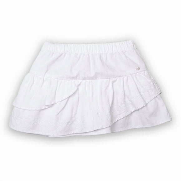 Falda Niña Blanco Pillin
