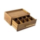 thumbnail image 4 of Organizador De Bolsitas De Té De Madera, Elegante Cofre Para Estación De Té, Para Cajón De Gabinete De Oficina, 4 of 5