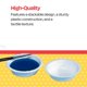 thumbnail image 4 of Vasos de pintura de acuarela School Smart Plastic, color blanco, paquete de 12, 4 of 6