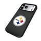 thumbnail image 2 of Funda para celular Keyscaper con respaldo magnético, textura de lino y logotipo de los Steelers, 2 of 5