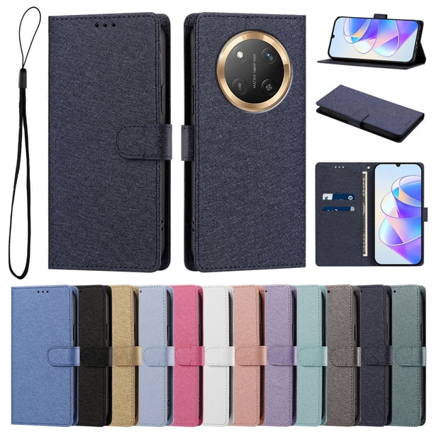 Funda Cartera de PU para Honor X9C con Tarjetas, Azul Marino