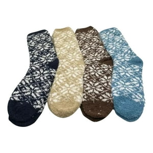 Mercado Ideas - 4 Par Calcetines Largos De Hombre Térmicos Colores Variados Invierno