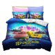 thumbnail image 1 of x375 Bed SheetsSpongebob print Duvet Cover,Cartoon SquarePants Bedding Set,Patricks Squidwards Quilt Cover Pillowcase Bed Set For children 3-Piece Bedding Set (1 Duvet Cover + 2 Pillow Shams) nj375, 1 of 5