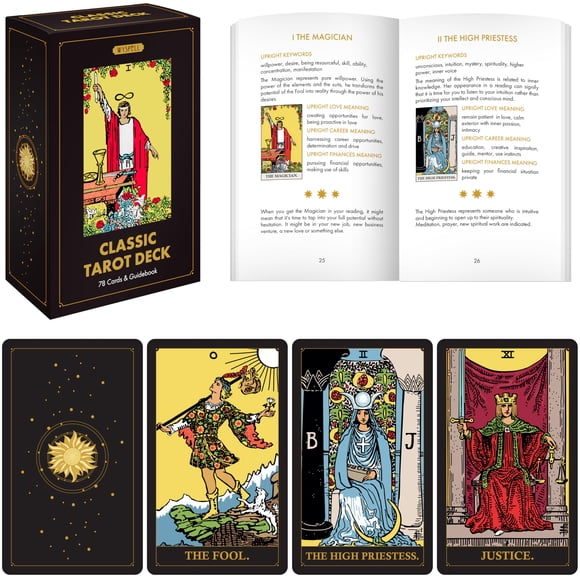 Cartas de tarot Wyspell Classic con libro guía para principiantes