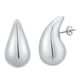 thumbnail image 1 of Pendientes De Aro Gruesos Aros De Gota De Lágrima De Moda Para Ceremonia Fiesta De Acción De Gracias Estilo B, 1 of 5