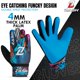 thumbnail image 2 of Guantes de portero ZASH talla 5 (9‑12 años) azul cian 4 mm látex, 2 of 6