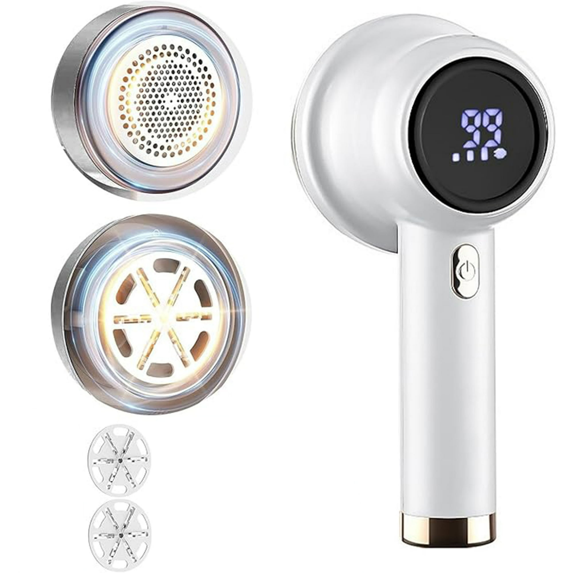 Veat00l - Eliminador Eléctrico De Terciopelo, Pantalla Inteligente, Selección De Tercera Marcha, Resistencia Duradera, Limpieza Automática Del Interior, Eliminación Efectiva De Terciopelo En Ropa Y Muebles