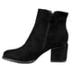thumbnail image 4 of Botin Mujer Gamuza Taco Medio 09 Yassne Negro, 4 of 5