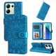 thumbnail image 1 of Funda tipo cartera FOXDOCK para Xiaomi Redmi Note 13 4G , diseño girasol en relieve, cuero PU, cierre magnético, soporte y tarjetero, 1 of 5