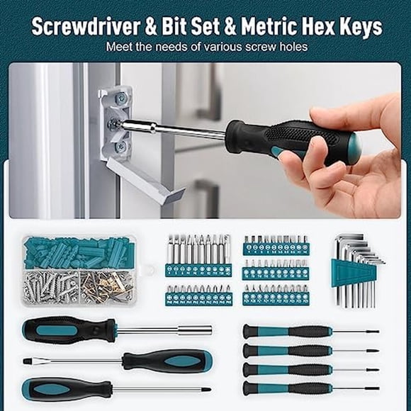 Kit Herramientas 281 Piezas Cromo Reparación Hogar Auto