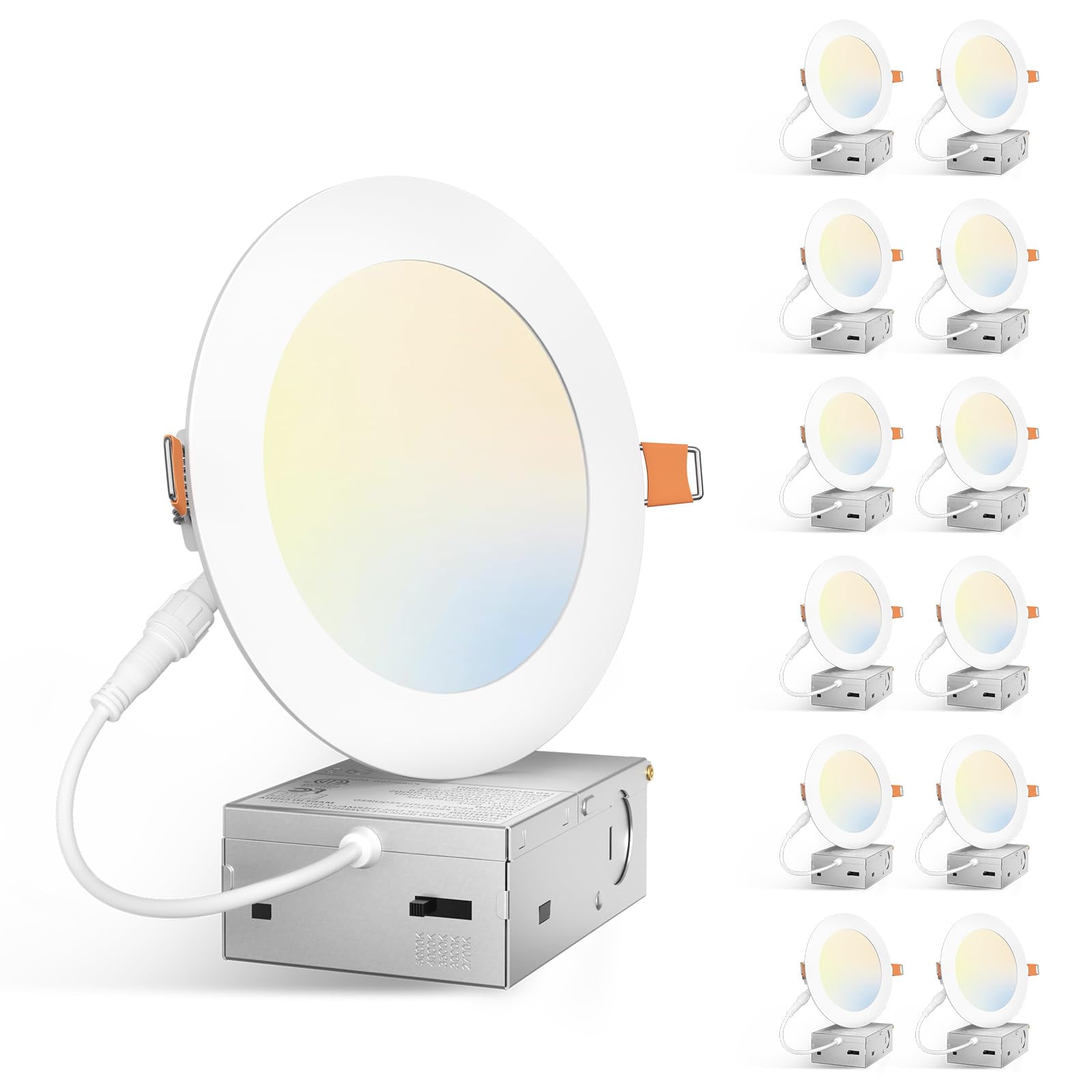 Luminaria Amico De 12 Unidades, 13 Cm, Led Regulable 5cct